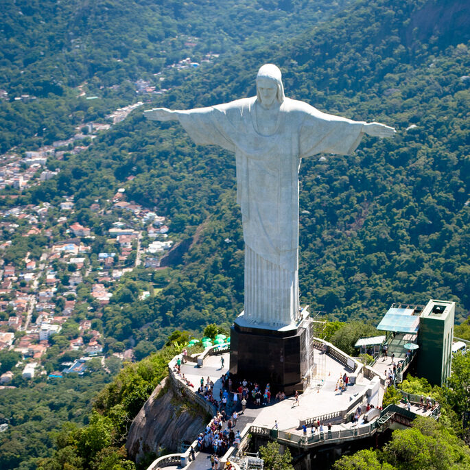 Jesus Christ on the hills of Rio de Janeiro